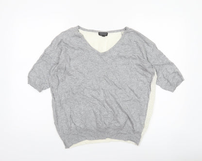 Womens UK Size 8 Topshop Grey Pullover Jumper