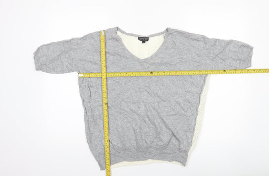 Womens UK Size 8 Topshop Grey Pullover Jumper