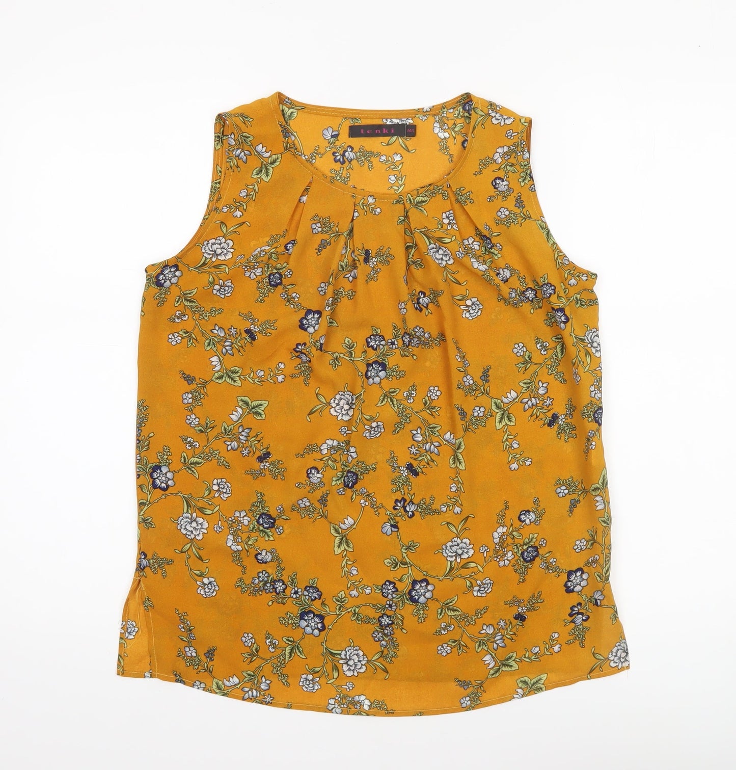 Womens UK Size M Tenki Yellow Basic Blouse