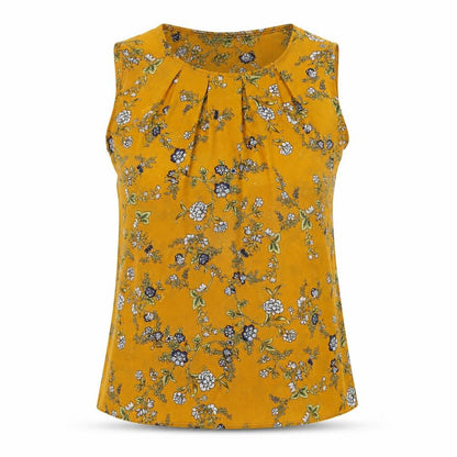 Womens UK Size M Tenki Yellow Basic Blouse