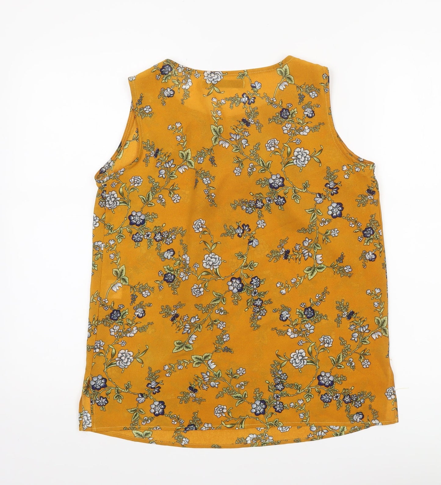 Womens UK Size M Tenki Yellow Basic Blouse