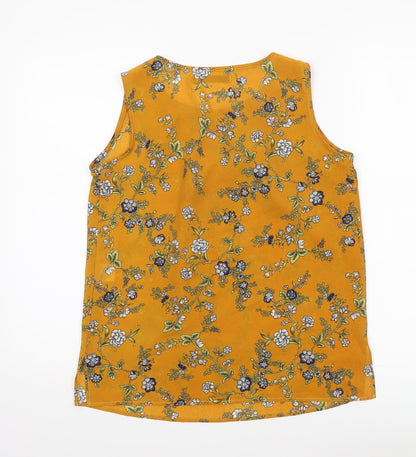Womens UK Size M Tenki Yellow Basic Blouse