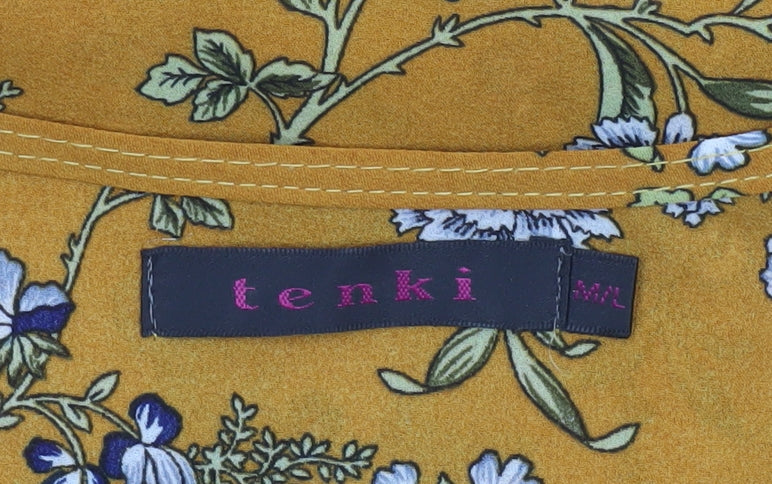 Womens UK Size M Tenki Yellow Basic Blouse