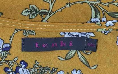 Womens UK Size M Tenki Yellow Basic Blouse