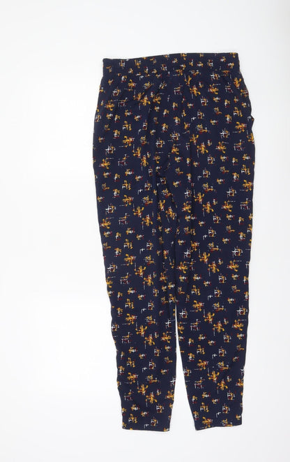 Womens UK Size 10 Mystify Relaxed Fit Jogger Blue Trousers