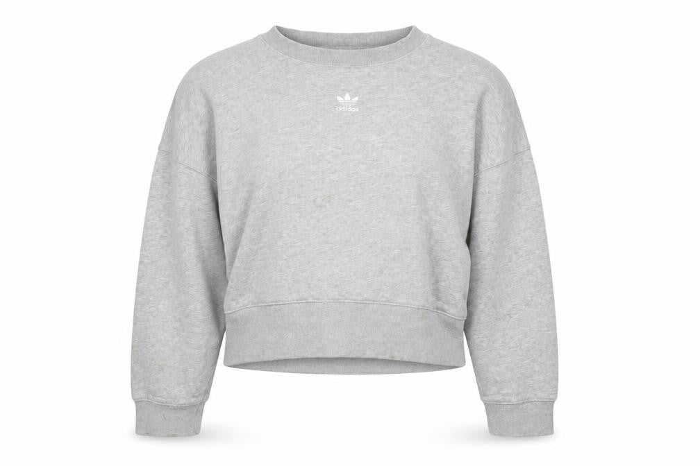 Womens UK Size 10 adidas Grey Pullover Sweatshirt