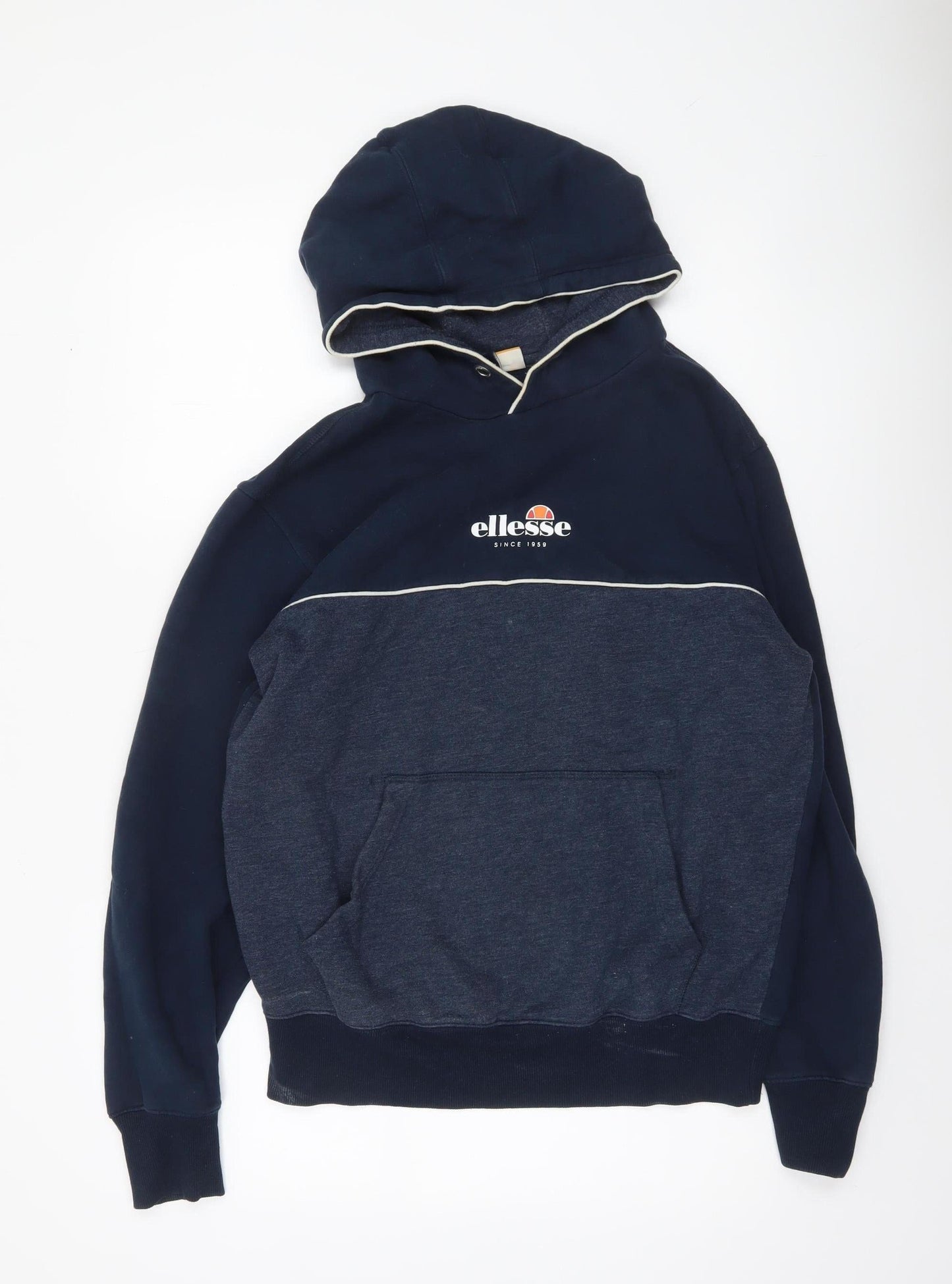 Mens UK Size M ellesse Blue Pullover Hoodie