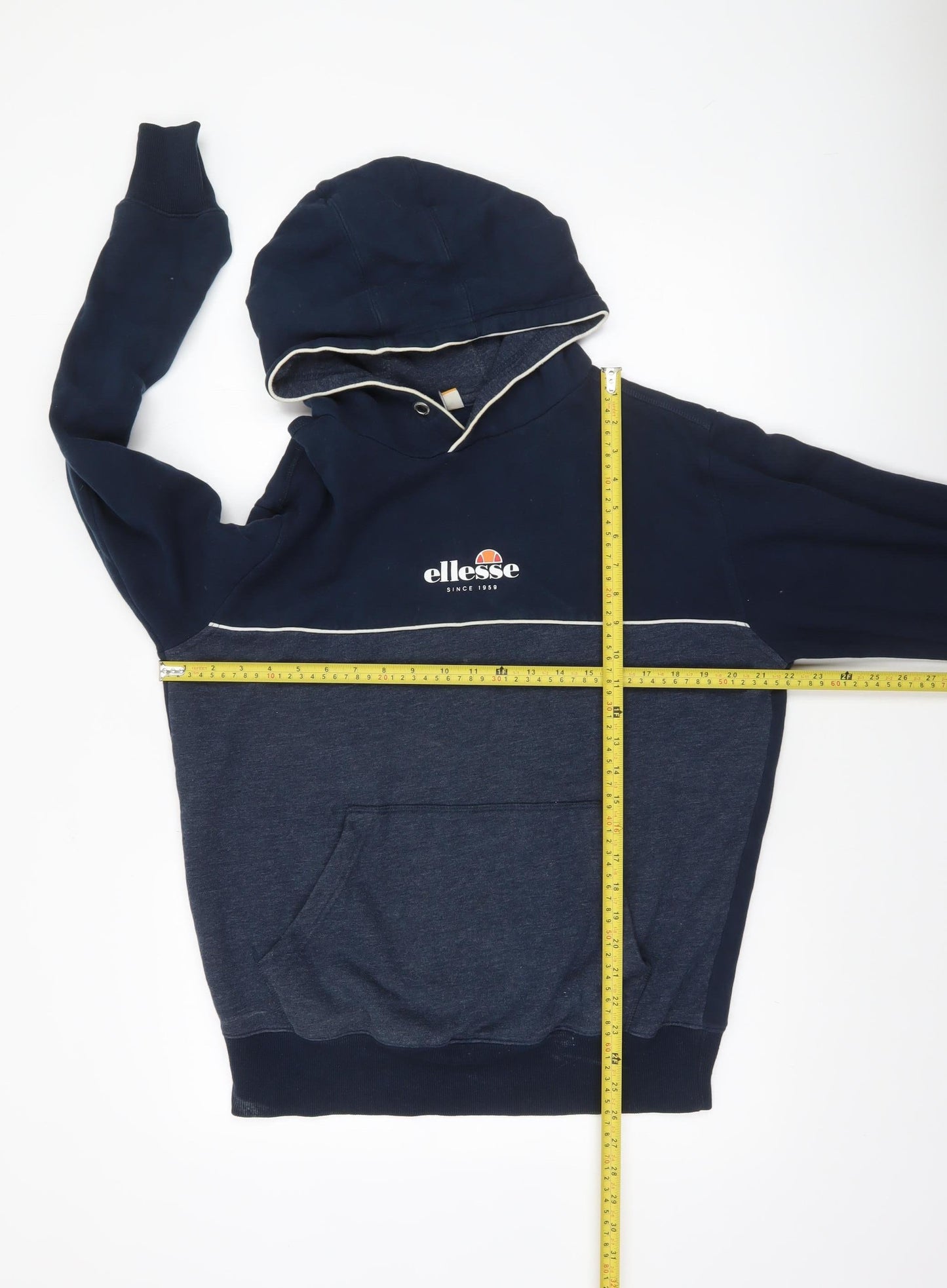 Mens UK Size M ellesse Blue Pullover Hoodie