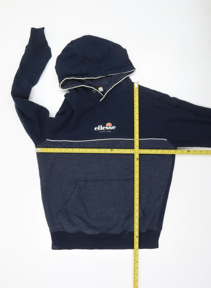 Mens UK Size M ellesse Blue Pullover Hoodie