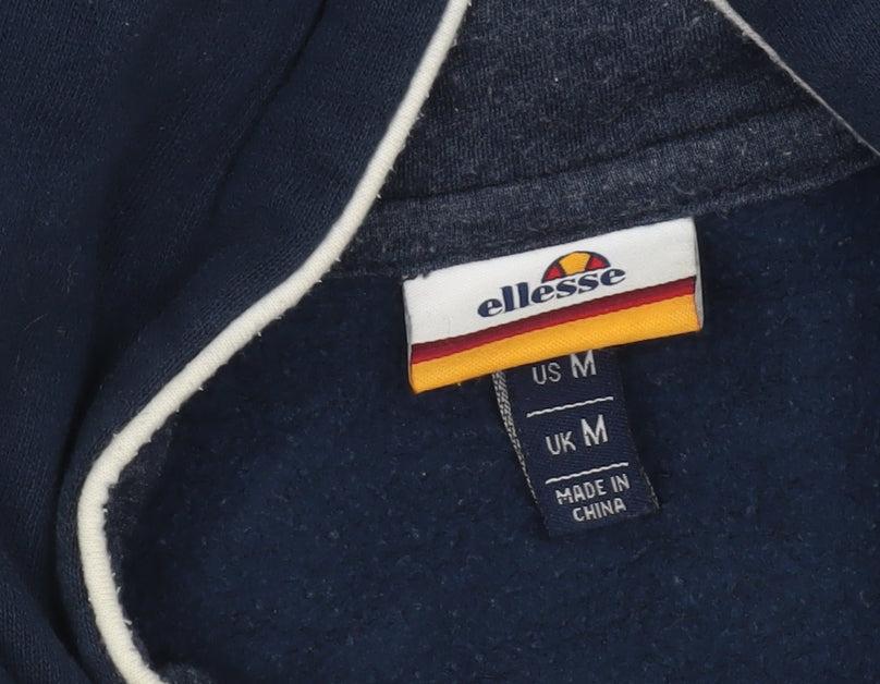 Mens UK Size M ellesse Blue Pullover Hoodie