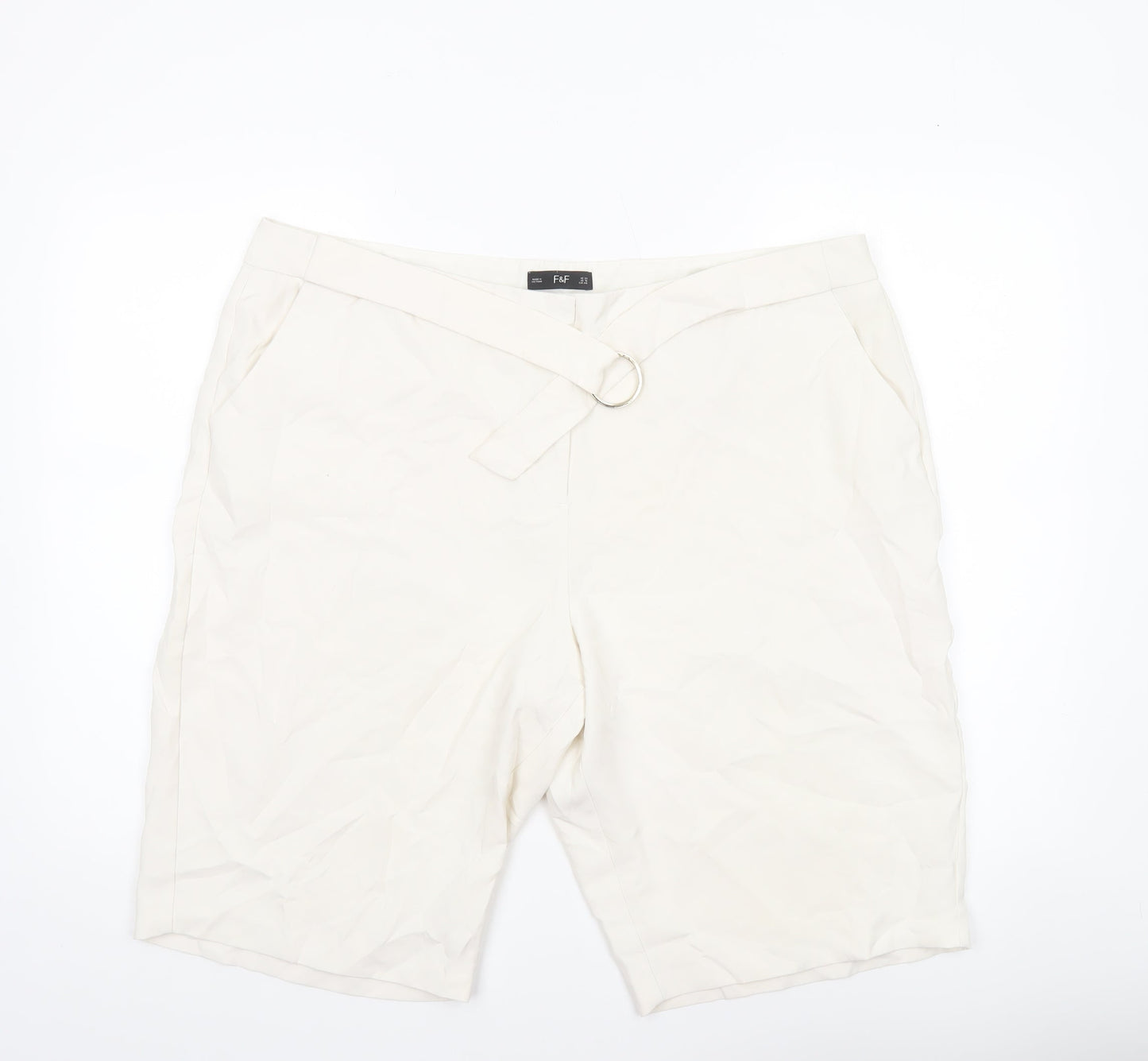 Womens UK Size 20 F&F Regular Fit Bermuda Shorts