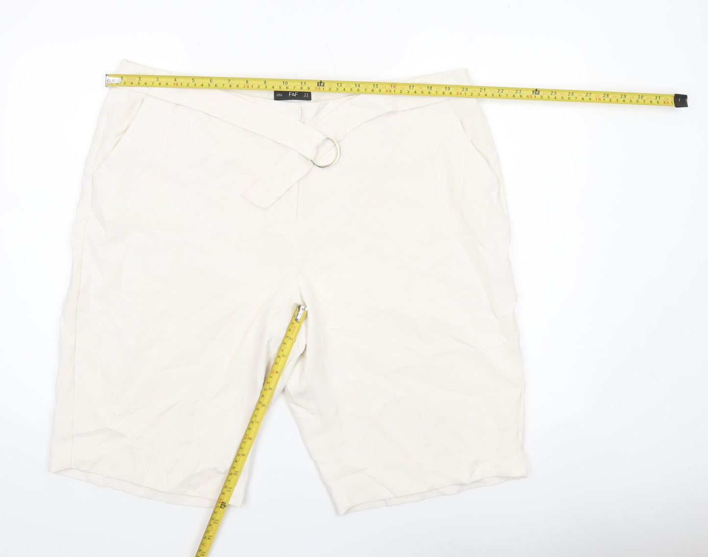 Womens UK Size 20 F&F Regular Fit Bermuda Shorts