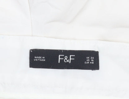 Womens UK Size 20 F&F Regular Fit Bermuda Shorts