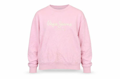 Womens UK Size L Pepe Jeans Pink Pullover Sweatshirt