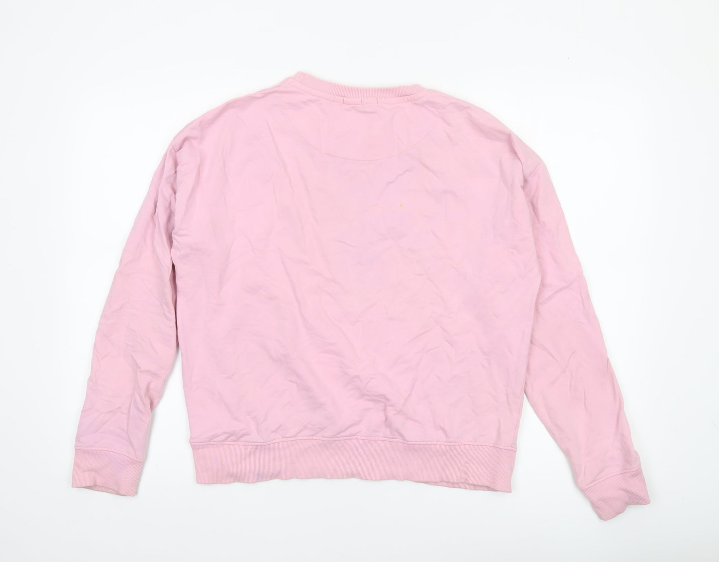 Womens UK Size L Pepe Jeans Pink Pullover Sweatshirt