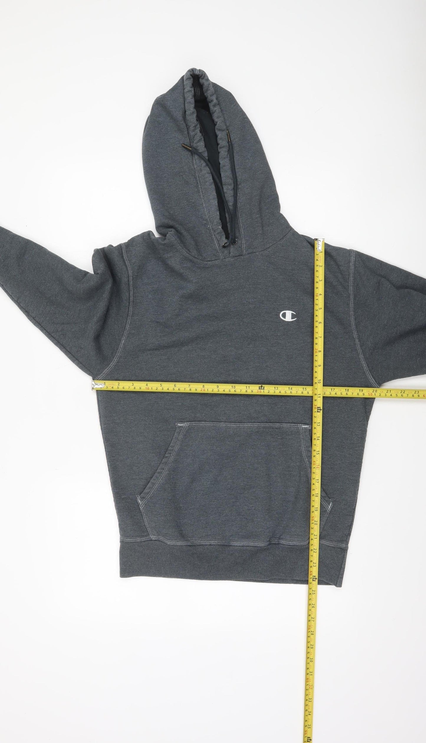 Mens UK Size S Champion Grey Pullover Hoodie
