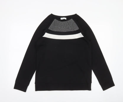 Womens UK Size 8 Papaya Black Pullover Sweatshirt