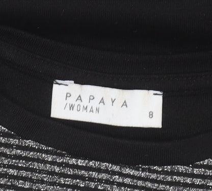 Womens UK Size 8 Papaya Black Pullover Sweatshirt