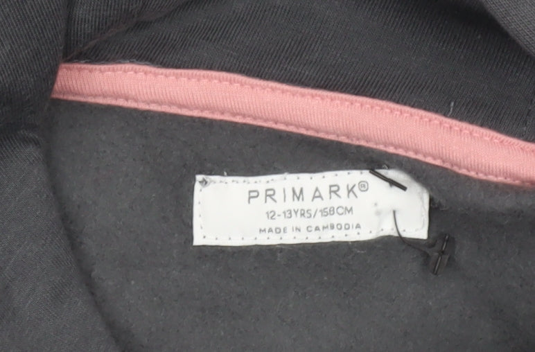 Girls UK Size 12-13 Years Primark Grey Pullover Hoodie