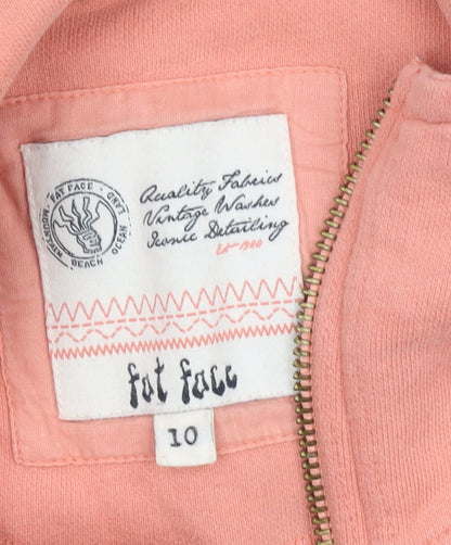 Womens UK Size 10 Fat Face Pink Basic Jacket