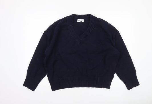 Womens UK Size 12 Bershka Blue Pullover Jumper