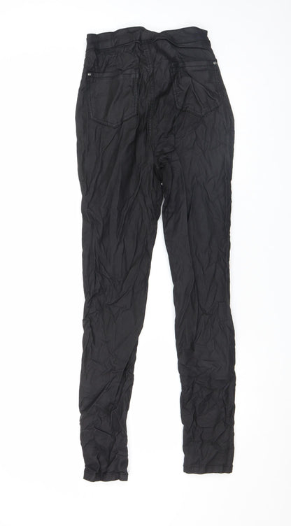 Womens UK Size 10 Missguided Slim Fit Casual Party/Cocktail Black Trousers