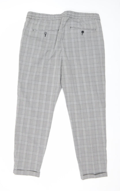 Womens UK Size XL H&M Slim Fit Chino Grey Trousers