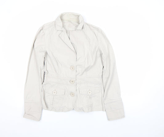 Teens UK Size 12 Rocha John Rocha Beige Basic Jacket