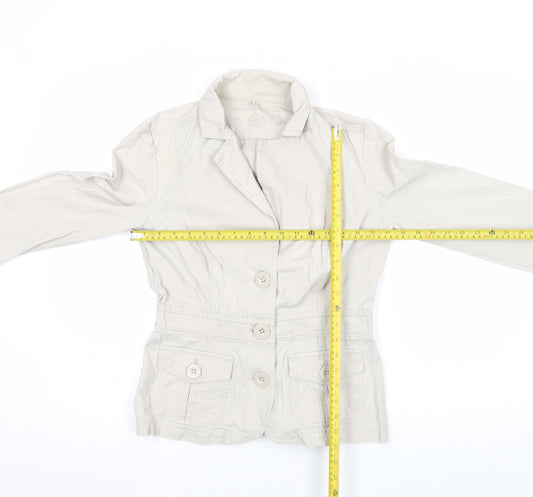 Teens UK Size 12 Rocha John Rocha Beige Basic Jacket