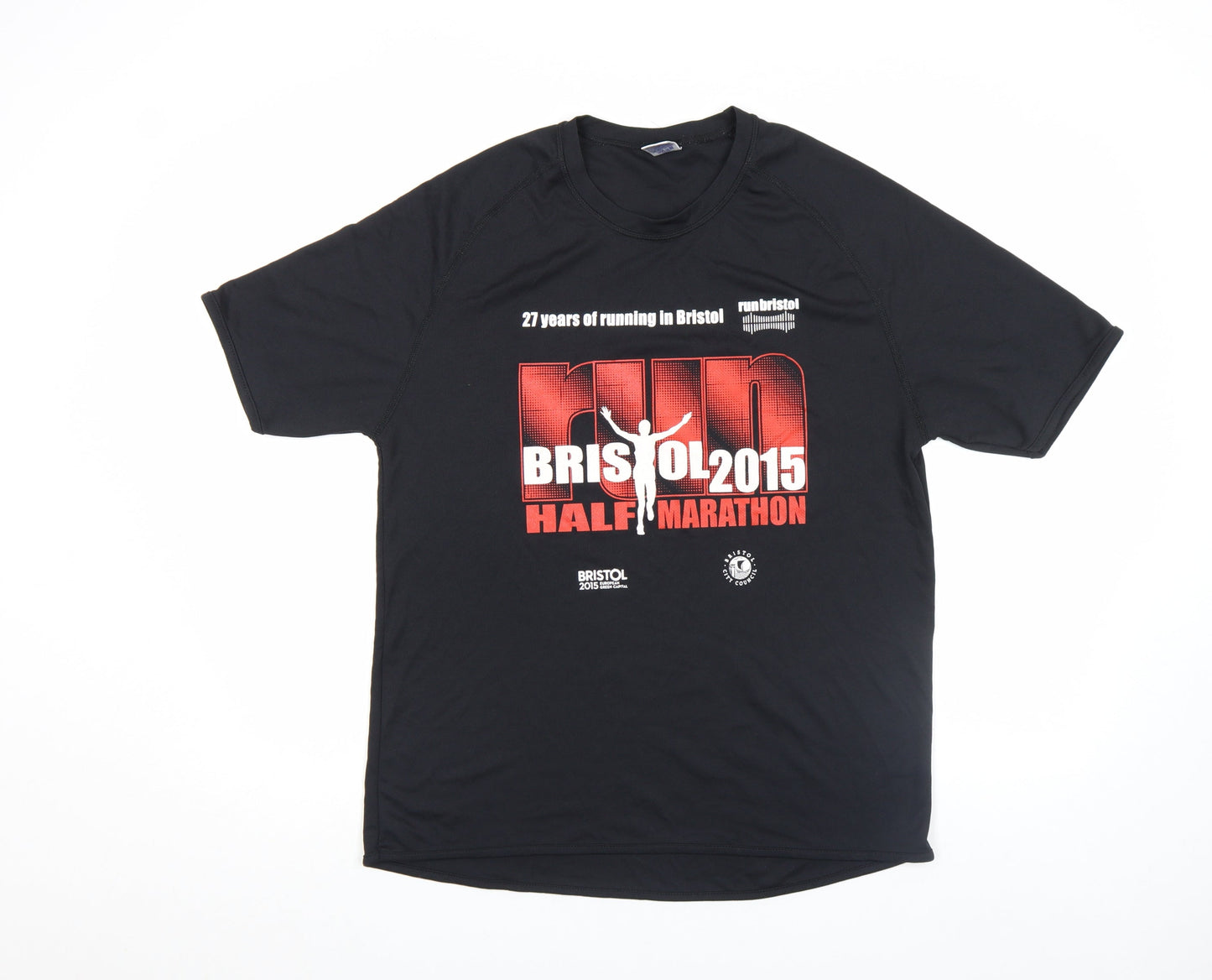 Mens UK Size M Star World Black  T-Shirt