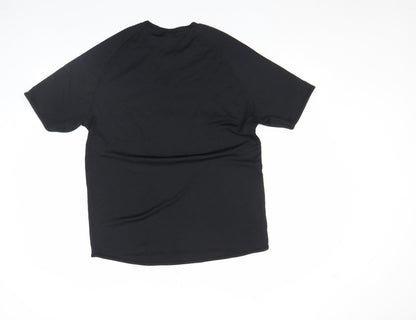 Mens UK Size M Star World Black  T-Shirt