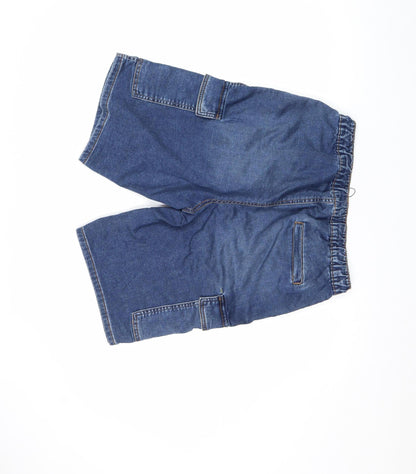 Mens UK Size XS Denim Co Relaxed Fit Cargo Shorts