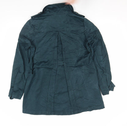 Womens UK Size 10 FatFace Green Pea Coat