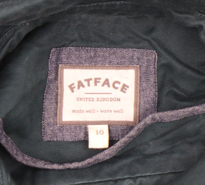 Womens UK Size 10 FatFace Green Pea Coat