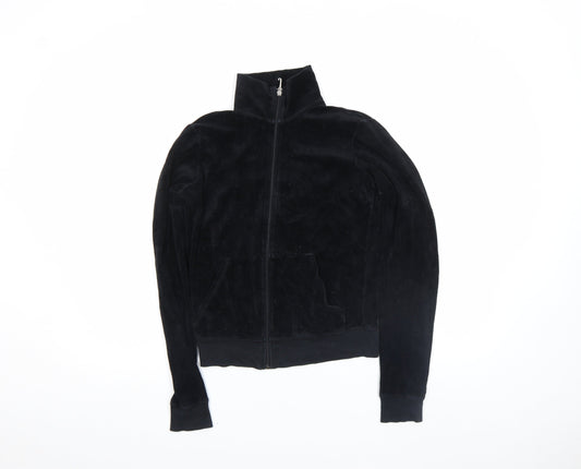 Girls UK Size M Juicy Couture Black Track Jacket