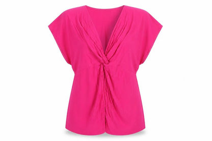 Womens UK Size M Marks and Spencer Pink Tunic Blouse