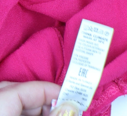 Womens UK Size M Marks and Spencer Pink Tunic Blouse