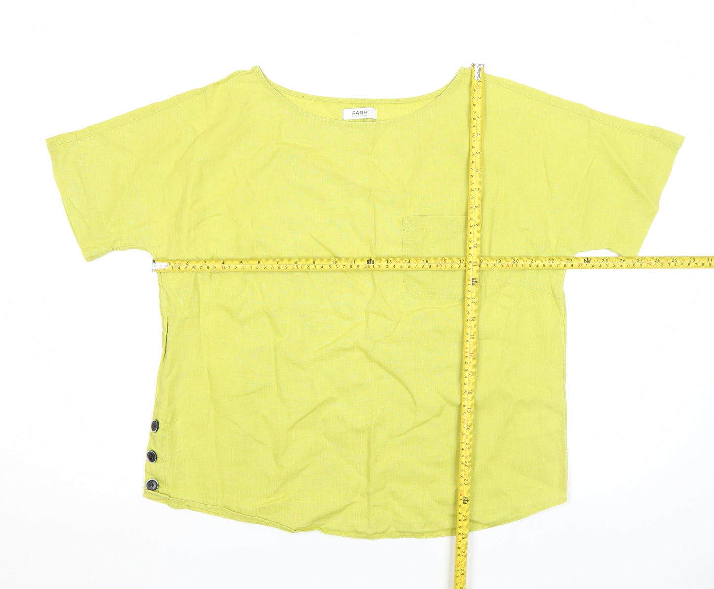 Womens UK Size XL Farhi by Nicole Farhi Green Basic Blouse