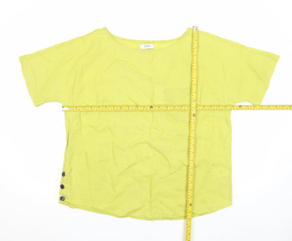 Womens UK Size XL Farhi by Nicole Farhi Green Basic Blouse