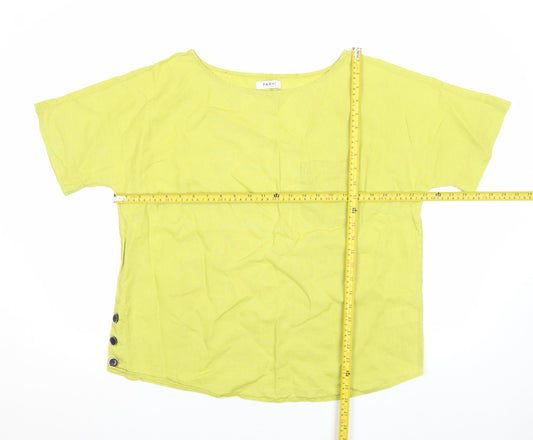 Womens UK Size XL Farhi by Nicole Farhi Green Basic Blouse