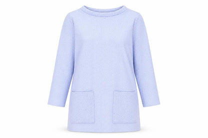 Womens UK Size S Gallery Blue Tunic Blouse