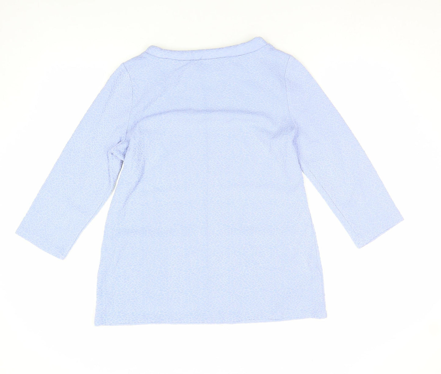 Womens UK Size S Gallery Blue Tunic Blouse