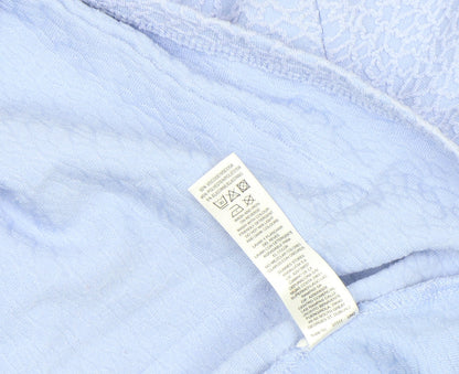 Womens UK Size S Gallery Blue Tunic Blouse