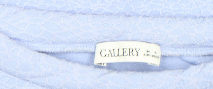 Womens UK Size S Gallery Blue Tunic Blouse