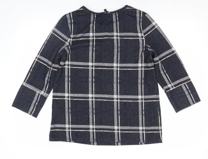 Womens UK Size 10 NEXT Blue Tunic Blouse