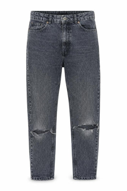Womens UK Size 10 Zara Relaxed Fit Mom Grey Jeans