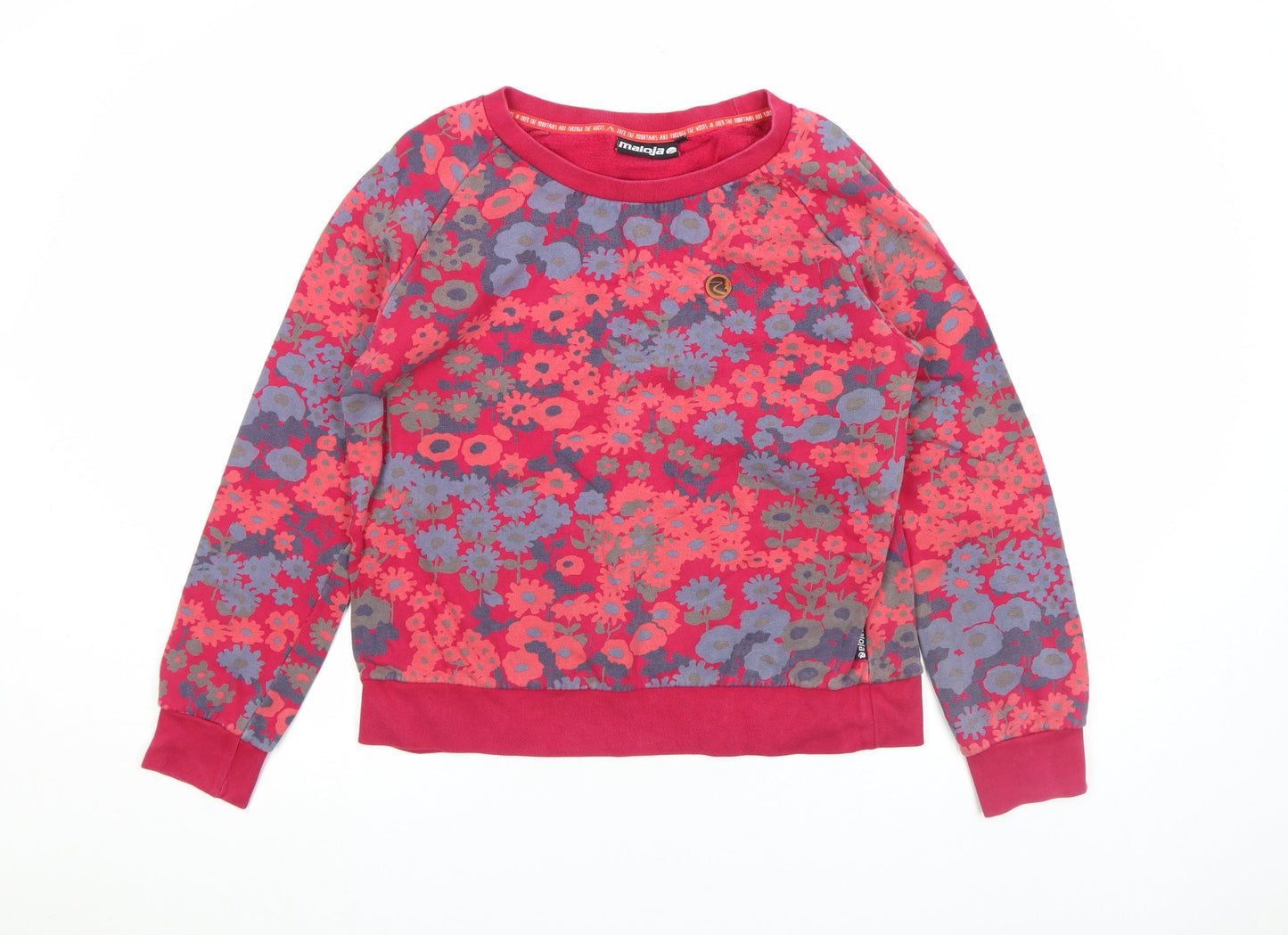 Womens UK Size M Maloja Red Pullover Sweatshirt
