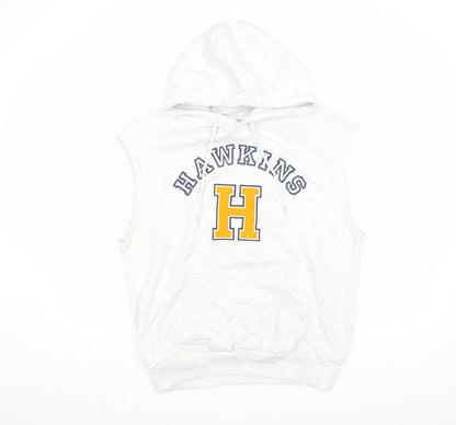 Mens UK Size M Stranger Things White Pullover Hoodie