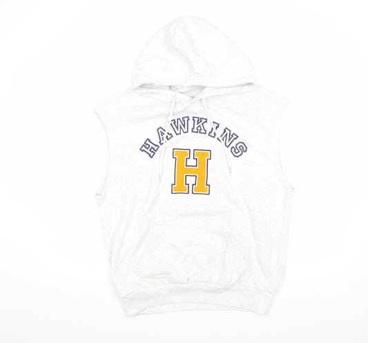 Mens UK Size M Stranger Things White Pullover Hoodie