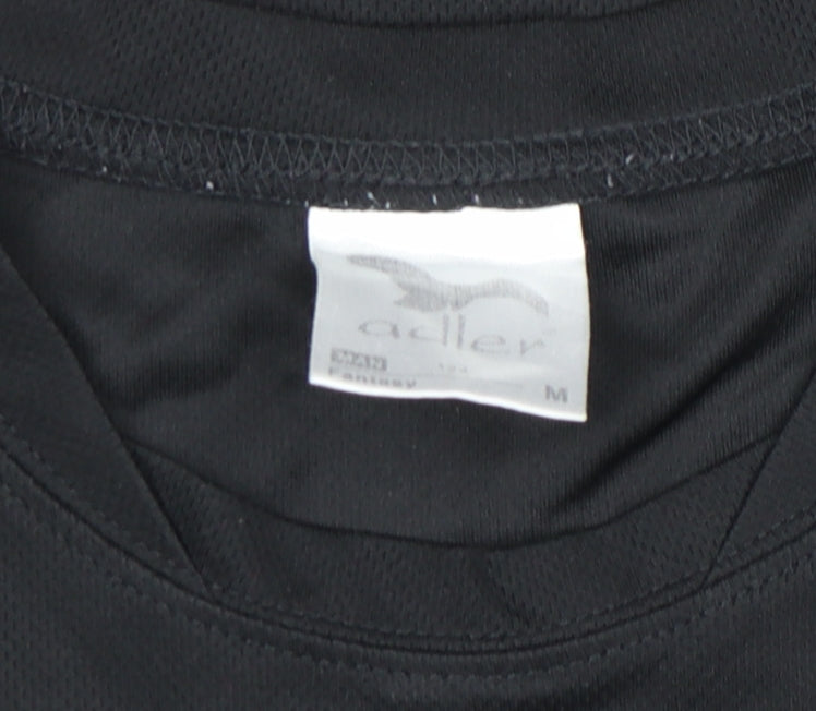 Mens UK Size M Adler Black  T-Shirt